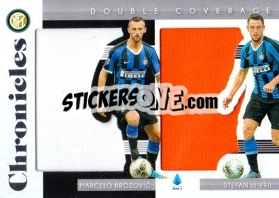 Sticker Marcelo Brozovic / Stefan de Vrij - Chronicles Soccer 2019-2020 n. DC-INT - Panini