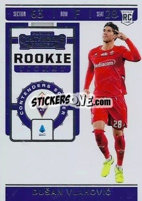 Sticker Dusan Vlahovic - Chronicles Soccer 2019-2020 n. RT-31 - Panini