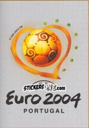 Figurina Official Logo - UEFA Euro Portugal 2004 - Panini