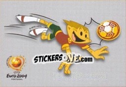 Sticker Official Mascot - UEFA Euro Portugal 2004 n. 3 - Panini