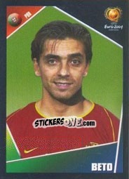 Sticker Beto - UEFA Euro Portugal 2004 - Panini