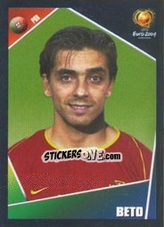 Sticker Beto - UEFA Euro Portugal 2004 n. 11 - Panini