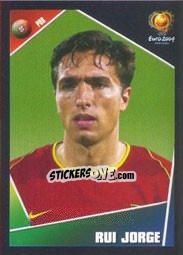 Cromo Rui Jorge - UEFA Euro Portugal 2004 - Panini