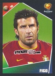 Sticker Figo - UEFA Euro Portugal 2004 - Panini