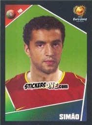 Sticker Simão - UEFA Euro Portugal 2004 n. 22 - Panini