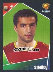 Sticker Simão - UEFA Euro Portugal 2004 - Panini