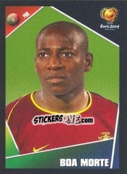 Sticker Luis Boa Morte - UEFA Euro Portugal 2004 n. 24 - Panini