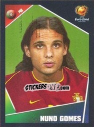 Cromo Nuno Gomes - UEFA Euro Portugal 2004 - Panini