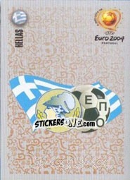 Figurina Team Emblem - UEFA Euro Portugal 2004 - Panini