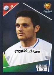 Sticker Vassilios Lakis - UEFA Euro Portugal 2004 - Panini