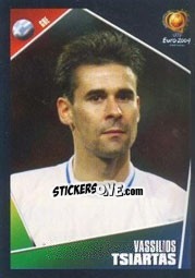 Sticker Vassilios Tsiartas - UEFA Euro Portugal 2004 n. 42 - Panini