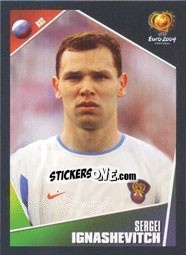 Sticker Sergei Ignashevich - UEFA Euro Portugal 2004 n. 54 - Panini