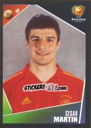 Cromo Cesar Martin - UEFA Euro Portugal 2004 - Panini