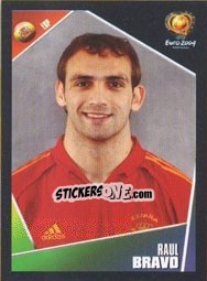 Sticker Raul Bravo - UEFA Euro Portugal 2004 n. 77 - Panini