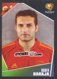 Cromo Ruben Baraja - UEFA Euro Portugal 2004 - Panini