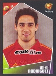 Cromo Vicente Rodriguez - UEFA Euro Portugal 2004 - Panini