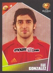 Sticker Raul Gonzalez - UEFA Euro Portugal 2004 - Panini