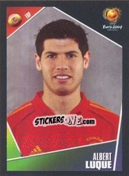 Cromo Albert Luque - UEFA Euro Portugal 2004 - Panini