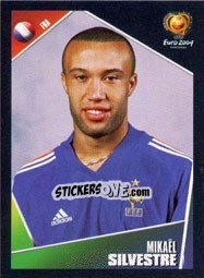 Sticker MikaÑ‘l Silvestre - UEFA Euro Portugal 2004 - Panini