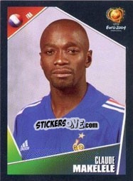 Sticker Claude Makelele - UEFA Euro Portugal 2004 n. 104 - Panini