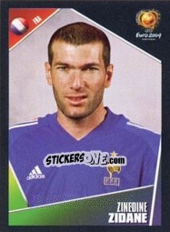Sticker Zinedine Zidane - UEFA Euro Portugal 2004 n. 107 - Panini