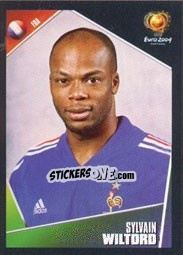 Sticker Sylvain Wiltord - UEFA Euro Portugal 2004 n. 110 - Panini