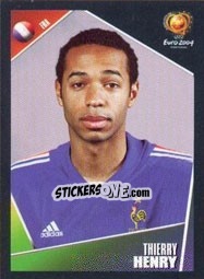 Sticker Thierry Henry - UEFA Euro Portugal 2004 n. 111 - Panini