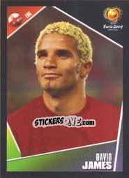 Sticker David James - UEFA Euro Portugal 2004 n. 117 - Panini