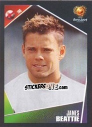 Sticker James Beattie - UEFA Euro Portugal 2004 n. 133 - Panini