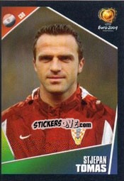 Sticker Stjepan Tomas - UEFA Euro Portugal 2004 n. 163 - Panini