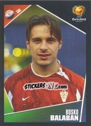 Sticker Bosko Balaban - UEFA Euro Portugal 2004 - Panini