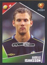 Sticker Andreas Isaksson - UEFA Euro Portugal 2004 n. 180 - Panini
