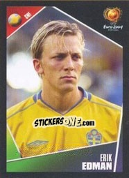 Cromo Erik Edman - UEFA Euro Portugal 2004 - Panini