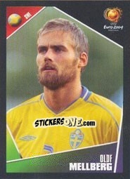 Sticker Olof Mellberg - UEFA Euro Portugal 2004 n. 182 - Panini