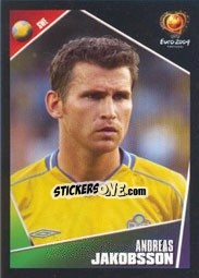 Sticker Andreas Jakobsson - UEFA Euro Portugal 2004 n. 184 - Panini