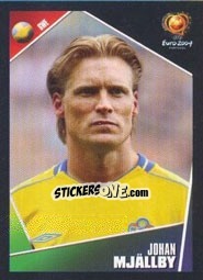 Sticker Johan Mjällby - UEFA Euro Portugal 2004 n. 186 - Panini