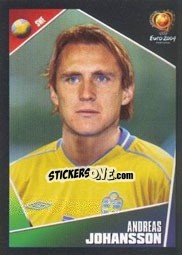 Sticker Andreas Johansson - UEFA Euro Portugal 2004 n. 187 - Panini