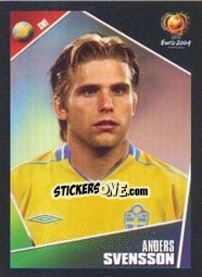 Sticker Anders Svensson - UEFA Euro Portugal 2004 n. 190 - Panini