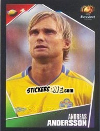 Sticker Andreas Andersson - UEFA Euro Portugal 2004 n. 195 - Panini