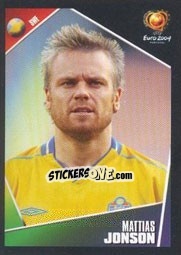 Sticker Mattias Jonson - UEFA Euro Portugal 2004 n. 196 - Panini