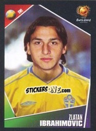 Figurina Zlatan Ibrahimovic - UEFA Euro Portugal 2004 - Panini