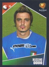 Sticker Massimo Oddo - UEFA Euro Portugal 2004 - Panini