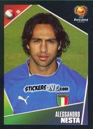 Sticker Alessandro Nesta - UEFA Euro Portugal 2004 - Panini