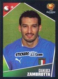Sticker Gianluca Zambrotta - UEFA Euro Portugal 2004 n. 228 - Panini