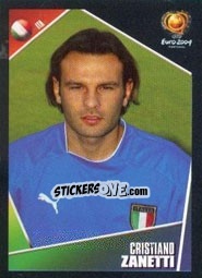 Sticker Cristiano Zanetti - UEFA Euro Portugal 2004 - Panini