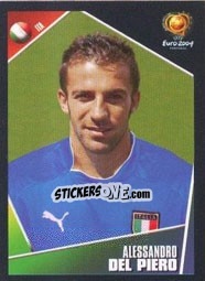 Sticker Alessandro Del Piero - UEFA Euro Portugal 2004 - Panini