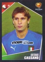 Sticker Antonio Cassano - UEFA Euro Portugal 2004 - Panini