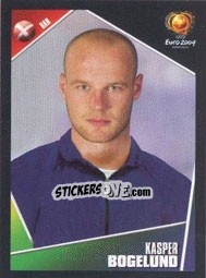 Sticker Kasper Bogelund - UEFA Euro Portugal 2004 n. 245 - Panini