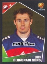 Sticker Olegs Blagonadezdins - UEFA Euro Portugal 2004 n. 256 - Panini