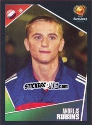 Cromo Andrejs Rubins - UEFA Euro Portugal 2004 - Panini